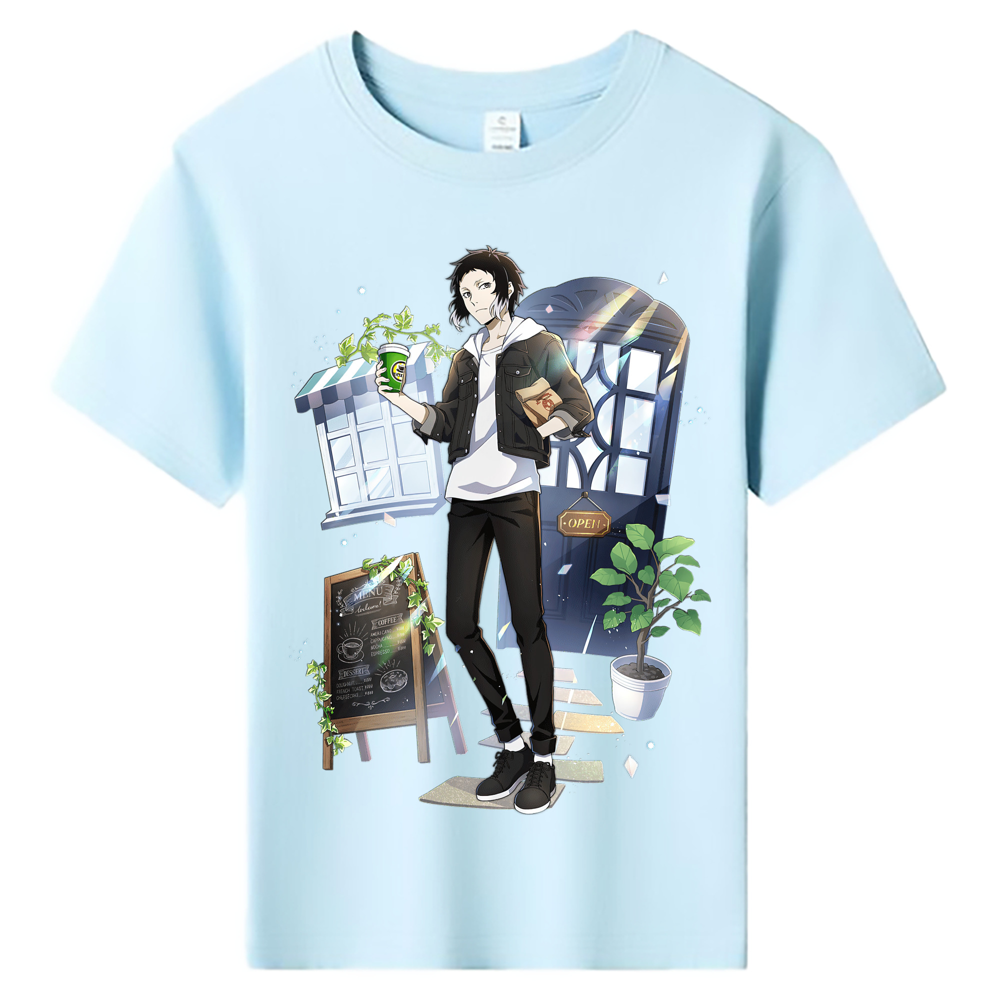 （画像用） 文豪ストレイドッグス Bungo Stray Dogs 綿100％キッズTシャツ（フロントプリント）